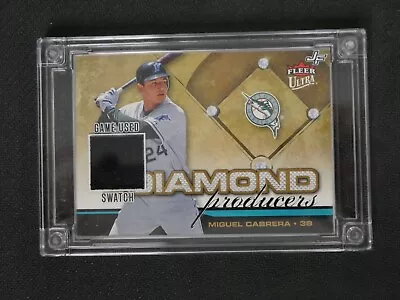 Miguel Cabrera 2022 Jersey Fusion Game Used Swatch - Florida Marlins • $19.99