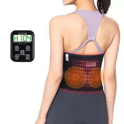 Cordless Heating Waist Belt For Lumbar Pain Relief Electric Vibration Massager • $139.99