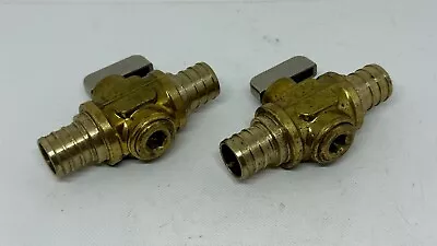 Lot Of 2 Dahl-eco Nsf/ansi 61-g 3/4  Pex F1807 Ball Valve Brass • $14.99