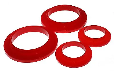 Energy Suspension 79-04 Mustang Rear Coil Spring Isolators Upper & Lower (Red) • $32