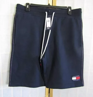 NWT Tommy Hilfiger TJ Addison Navy Blue Cotton Knit Shorts Men's Size S • $33.99