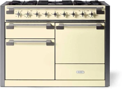 $7799 • Buy AGA Elise 48   6.0 Cu.ft 5 Sealed Gas Burners Dual Fuel Ivory Range AEL481DFIVY