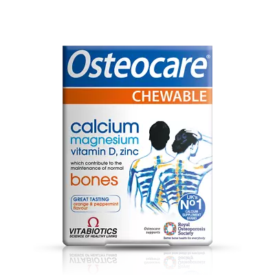 £6.45 • Buy Vitabiotics Osteocare Chewable - 30 Tablets UK