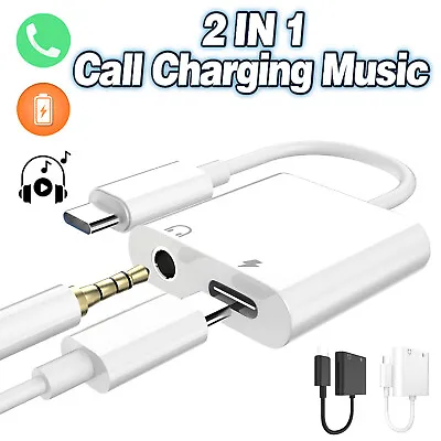 USB-C Type C Charging Adapter Port To 3.5mm Audio Aux Jack Headphone For Samsung • $10.50