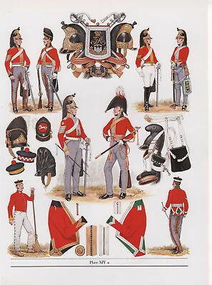 Vintage British Uniform Print 1815 Dragoons • £27