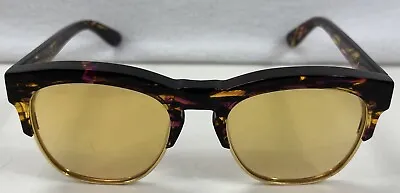 Wildfox Clubfox Deluxe Sunglasses Tortoise Half Rim Flash Mirror Lenses • $35