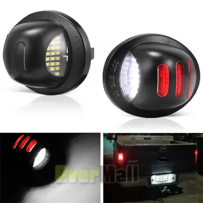 $15.93 • Buy A Pair LED License Plate Light Lamp Assembly For Ford F150 F250 F350 Replacement