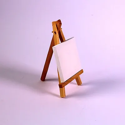 Mini Artist Easel Canvas Square Stretched 3D Wall Art Personalised Kids Canvas • £3.51