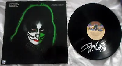 PETER CRISS Solo LP KISS  HAND SIGNED **- AUTOGRAPHED RECORD  ** Free PostageOZ • £86.85