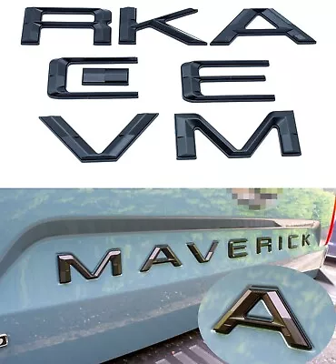 Matte Black Tailgate Insert Letters Badge For MAVERICK Emblem 2022-2024 • $22.88