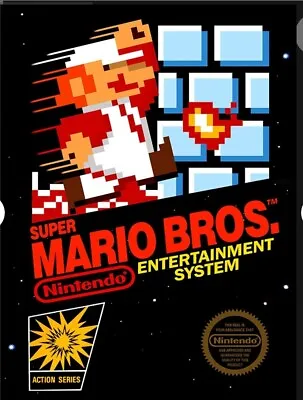 Super Mario Bros Nintendo Game Box Art Poster 13x19 80's Retro HQ B2G1 Free • $14.75