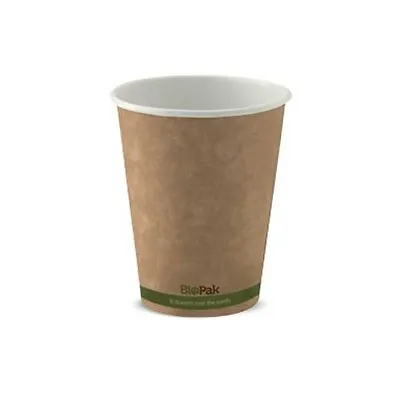 6oz Single Wall Bio Coffee Cup Leaf Kraft  1000 Pcs • $138.87