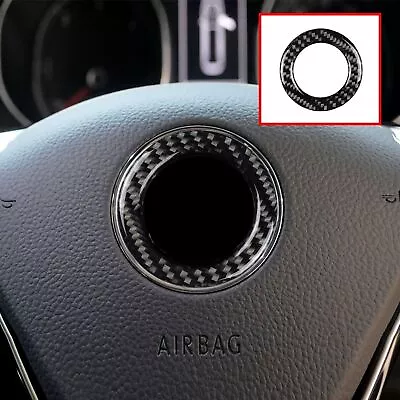 Steering Wheel Center Ring Emblem Trim Sticker For VW Passat Jetta Golf Polo • $8.81