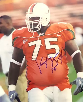 Vince Wilfork Autographed 8x10 Photo • $41