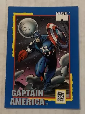 1991 Impel Marvel Safe Kids Campaign Trading Cards Treats Captain America • $0.99