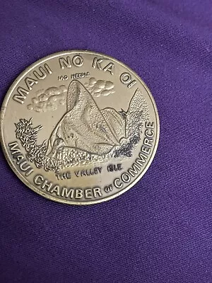1973 Maui Trade Dollar $1 Hawaii The Valley Isle Maui Coin  Has Wear • $7