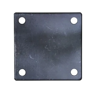 FLAT SQUARE STEEL METAL BASE PLATE 8  X 8  X 1/4  THICKNESS 3/8  HOLE | QTY 4 • $54