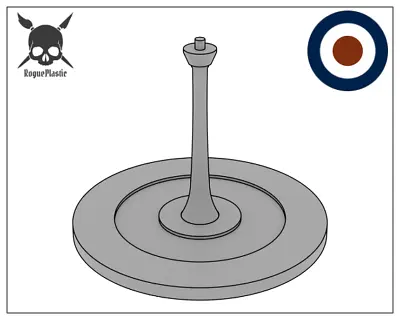 Scale Model Airplane Flight Stand With Roundel Base - Royal Air Force (Modern) • £6.20