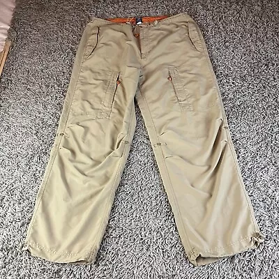 Vintage Gap Parachute Cargo Pants Mens Extra Large XL Beige Baggy Loose Fit Y2K • $36