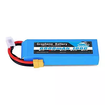 £38.99 • Buy Yowoo Graphene Battery 3S 6000mAh 100C 11.1V Lipo Battery XT60 Plug With Metal