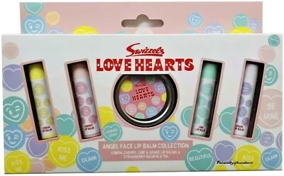 Swizzels Love Hearts Angel Face X 4 Lip Balm Collection Strawberry Balm In A Tin • £8.99