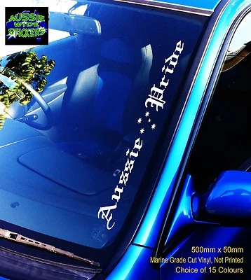 AUSSIE PRIDE Southern Cross Windscreen Stickers BNS 4x4 Ute 500mm • $12.90