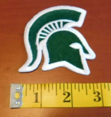 Michigan State Spartans 3”X2” Iron On Embroidered Patch FREE Shipping!! • $6.99