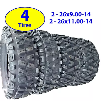 Set Of 4 ATV UTV Tires 26x9-14 26x9x14 Front & 26x11-14 26x11x14 Rear 6PR • $365