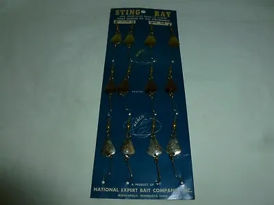 Vintage NEBCO Sting Ray Fishing 12 Spoon Store Display Mpls MN  Lot O-730 • $76