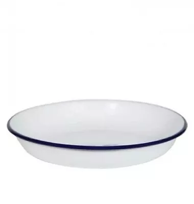 *NEW* Falcon Housewares  Enamel Pasta / Rice Plate 18cm Blue And White • £9