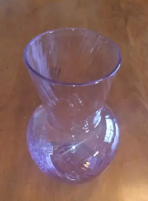 Vintage Neodymium Lavender Hand Blown Vase 6.5  High X 3.75  Wide • $19.99