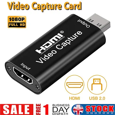 £7.36 • Buy 1080P HD Audio Video Capture Card 4K HDMI To USB 2.0 Video Capture Device UK