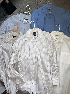 Lot Of 5 Dress Shirts - Sz 17 1/2-34 (XXL) - Jos. A. Bank George IZOD Sonoma • $4