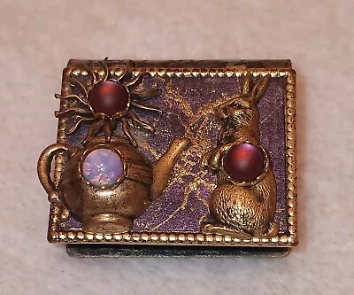 Raelinda Woad Miniature Book Brooch • $40