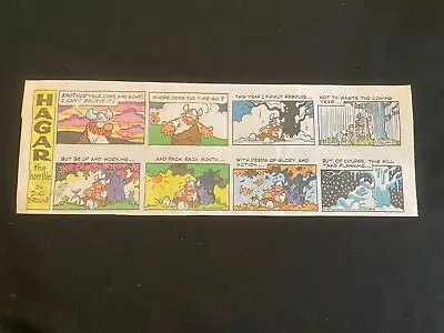 #Q11 HAGAR THE HORRIBLE Lot Of 5 Sunday Quarter Page Comic Strips 1984 • $6.99