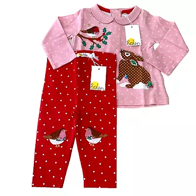 Mini Boden Cotton  APPLIQUE SHIRT & LEGGINGS SET   3-6 Months. Great Gift Idea! • $39.98