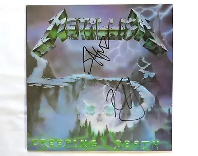 Metallica Creeping Death Original Press Red Vinyl Autographed Hetfield & Hammett • $2000