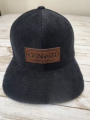 O'Neill Men's Black Snapback Corduroy Hat • $12