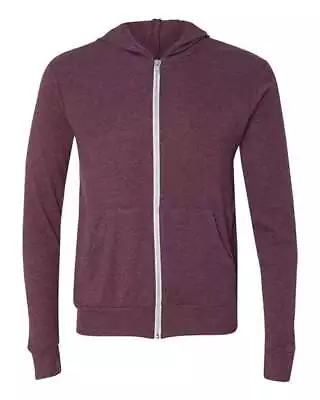 Bella  Canvas Unisex Triblend Full Zip Lightweight  Hoodie Sweatshirt  3939 • $22.04