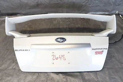 2011 Subaru Wrx Sti Ej257 2.5l Gv8 Oem Rear Trunk Lid W/ High Spoiler Wing #2648 • $699.99