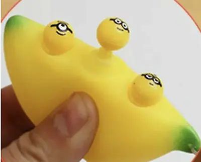£3.79 • Buy Banana Popper Anti-Anxiety Stress Toy Autism ADHD Fidget Squeeze Pop Keyring Pod