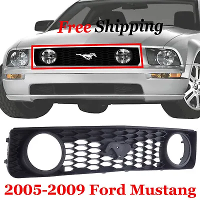 For 2005 2006 2007 2008 09 Ford Mustang Front New Grille Textured Black Plastic • $63.80