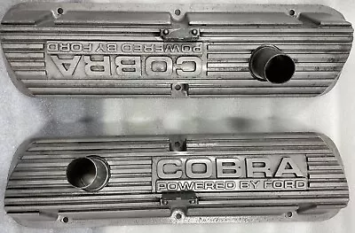 FORD MUSTANG 260 289 302 351w SBF COBRA POWERED BY FORD Valve Cover Set Shelby • $199