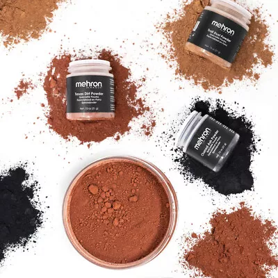 Mehron Specialty Powder Movie Production Special Effects Makeup Dirt Soil Ash • $9.45