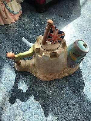 Leonardo Sandcastle Teapot With Bucket Spout And Union Jack Flag Lid Made In Eng • £15