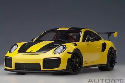 1/18 Porsche 911 (991.2) GT2 RS Weissach Package Yellow Model Car AUTOart 78172 • $239.89