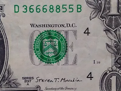 Triple 6s Double 8s Double 5s Fancy Serial Number One Dollar Bill D36668855B • $4.85