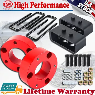 3  Front & 2  Rear Leveling Lift Spacer U-bolt Kit For 04-22 Ford F150 2WD 4WD • $89.85