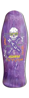 Madrid Skateboards Maui And Sons Skullshades Old School Skateboard Deck • $89.99
