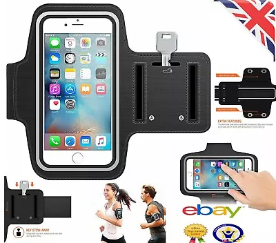 Sports Arm Band Mobile Phone Holder Bag Running Gym Armband Exercise All Phones • £3.99